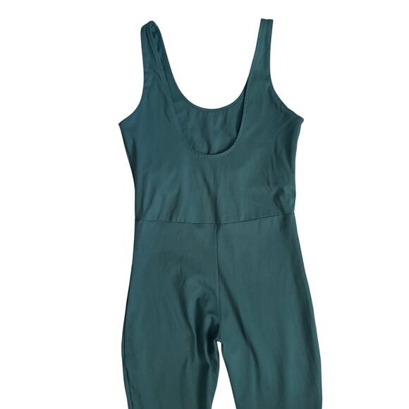 Girlfriend Collective Scoop Back Unitard Athletic Jumpsuit Moss Size Medium - Picture 6 of 10